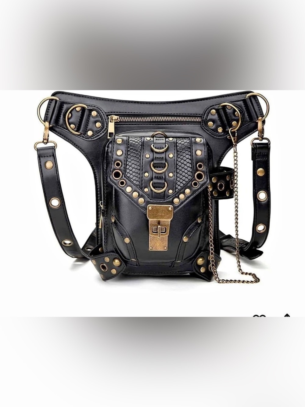 New Black Multi-Wear Crossbody Bag